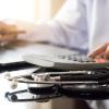 Photo of doctor at a laptop
